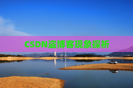 CSDN盗博客现象探析 CSDN盗博客现象探析